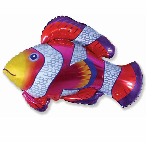Фольгированный шар Рыба-клоун
